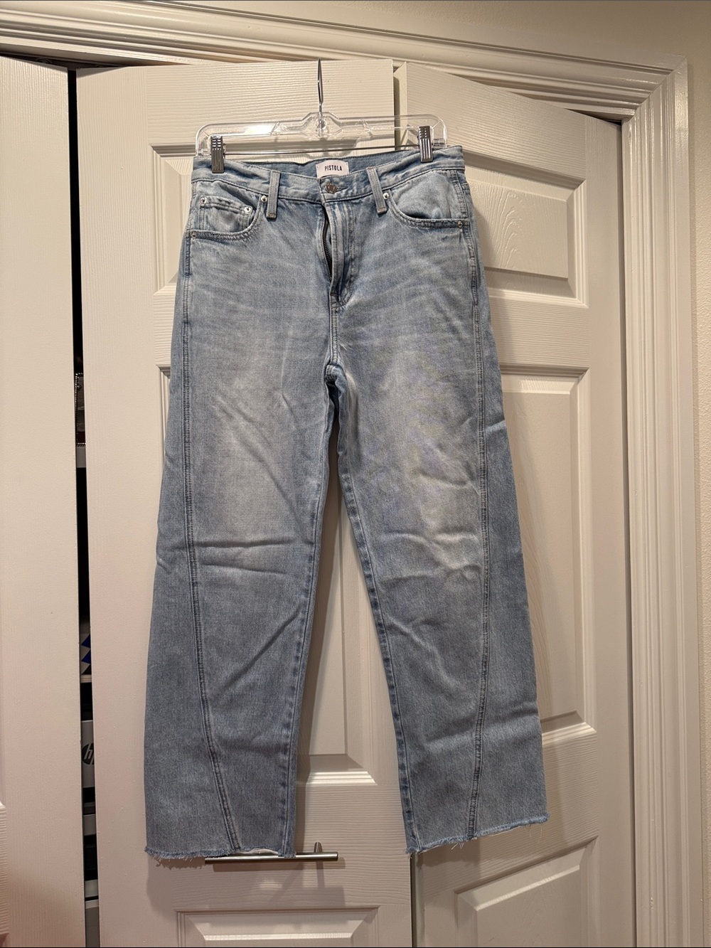 Pistola Kasey wide leg jeans in Berkeley color.